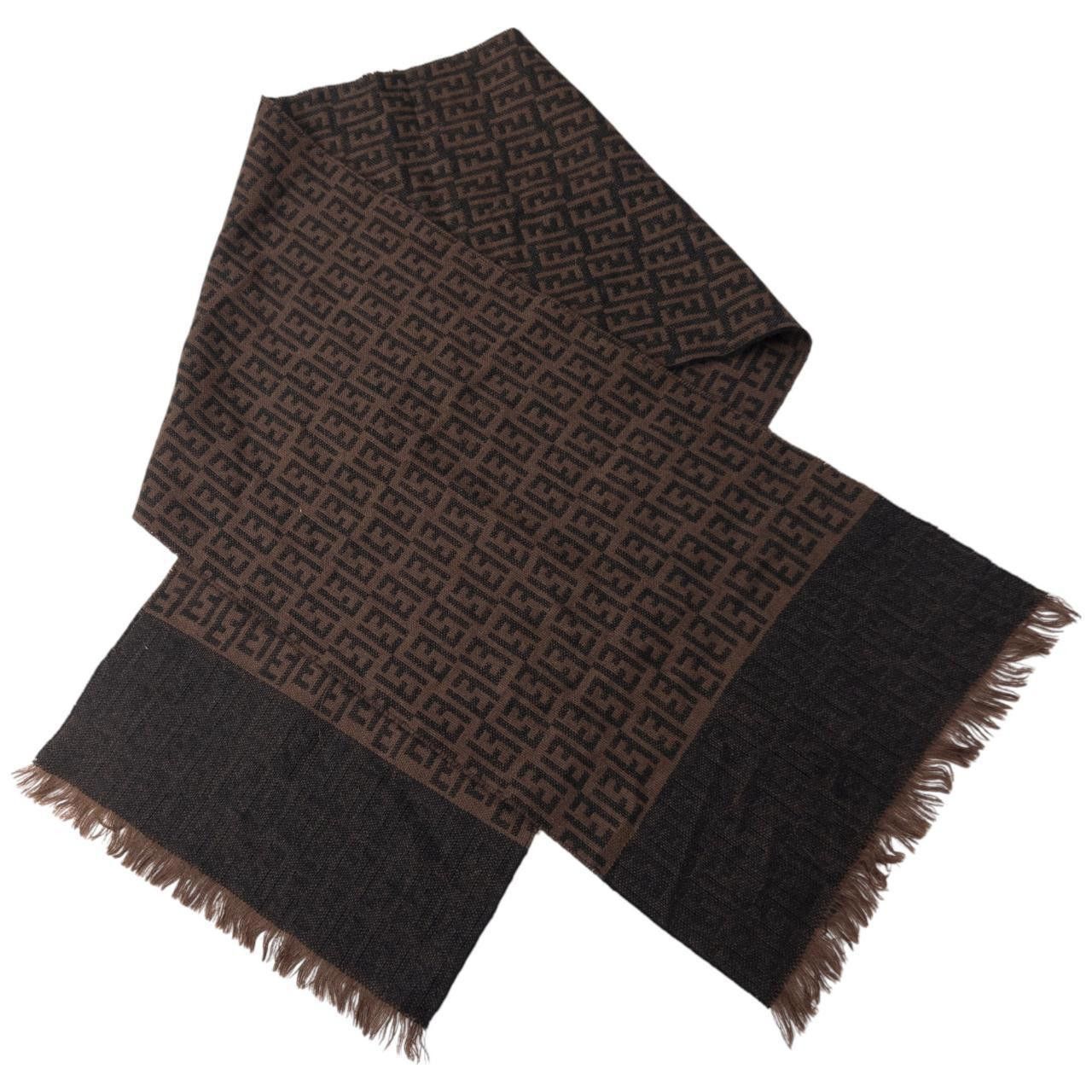 Fendi Vintage Fendi Monogram Wool Scarf Size ONE SIZE - 4 Thumbnail
