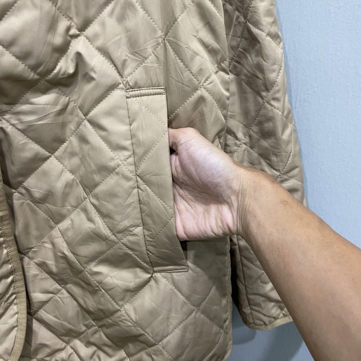 Mackintosh Mackintosh Philosophy Diamond Quilted Hooded Jacket Beige Size US S / EU 44-46 / 1 - 11 Thumbnail