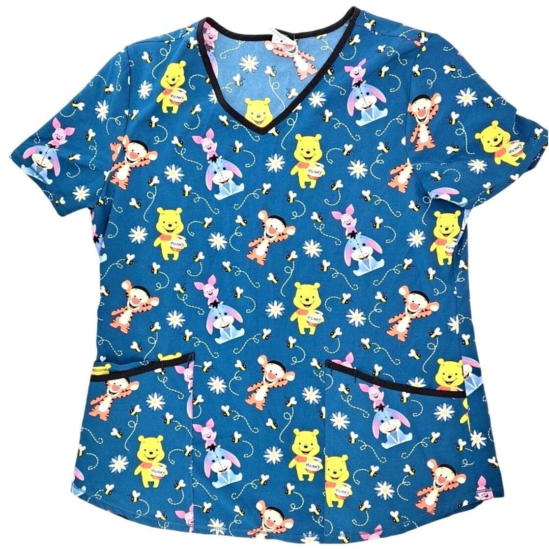 Disney Disney Winnie The Pooh Scrub Top Tigger Eeyore V-Neck Short Size M / US 6-8 / IT 42-44 - 1 Thumbnail