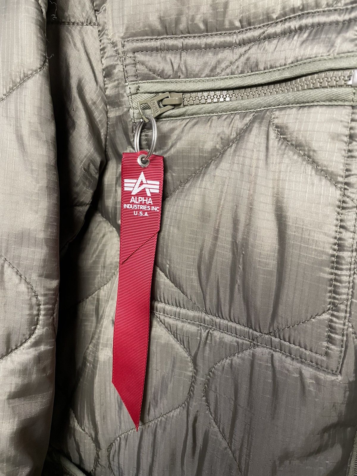 Alpha Industries Y2K Alpha Industries Quilted Liner Olive Jacket Size US L / EU 52-54 / 3 - 5 Thumbnail