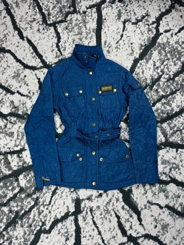 Barbour Vintage Barbour quilted jacket blue logo 34 Size XXS / US 00 / IT 34 - 1 Thumbnail
