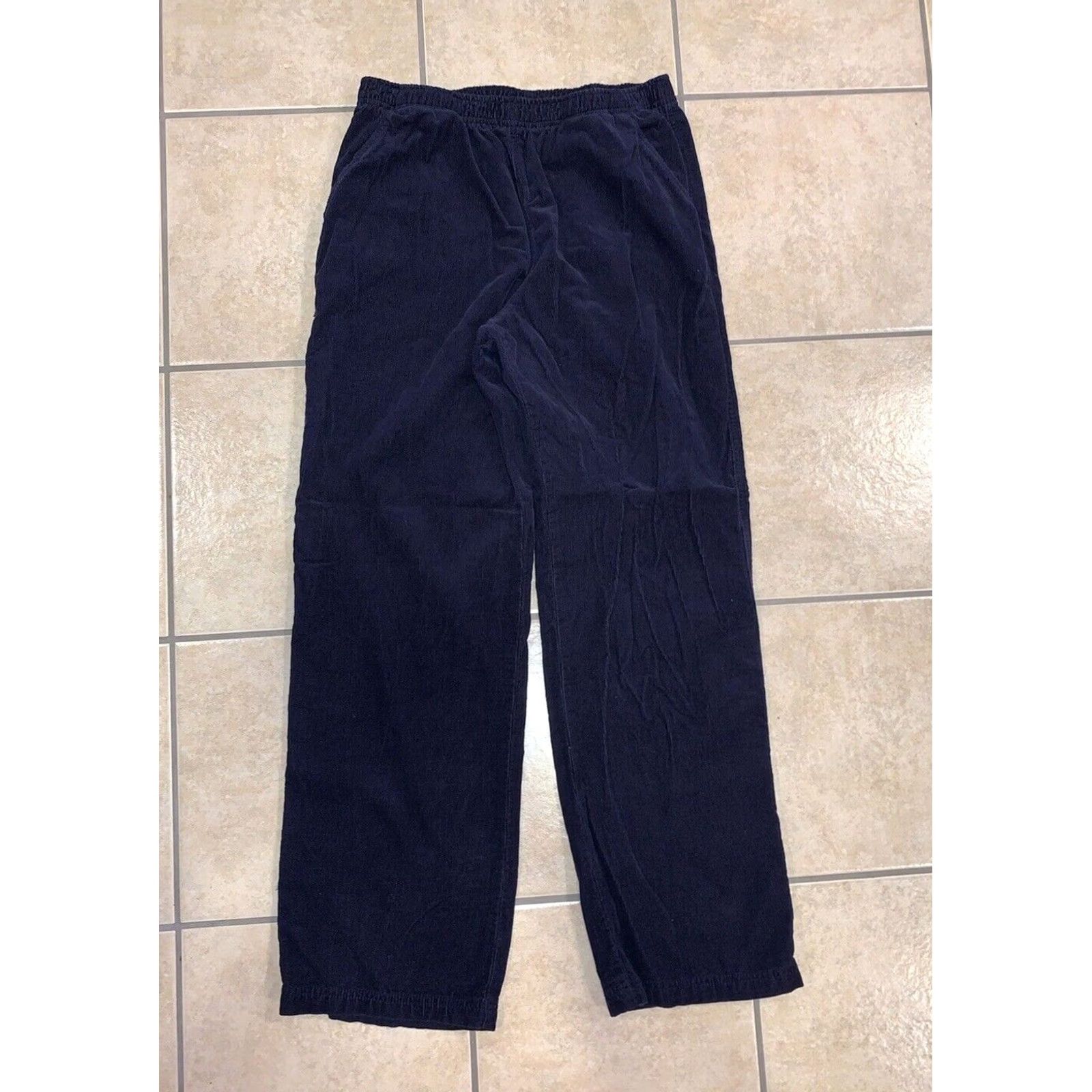 Vintage VINTAGE Cappagallo Navy Corduroy 100% Cotton Wide-Leg Womens M Pant 29-32x30 Navy Cappagallo Jacey Womens Mens Size 32" / US 10 / IT 46 - 2 Thumbnail