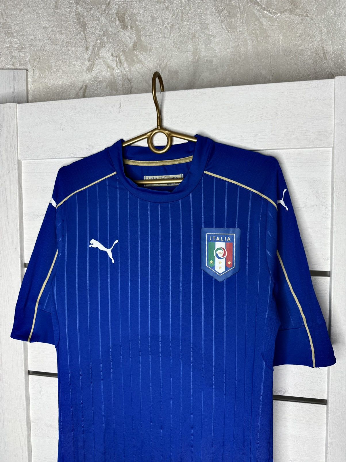 Puma Puma Italy 2014 World Cup Player Issue Home Football Shirt Size US XL / EU 56 / 4 - 2 Thumbnail