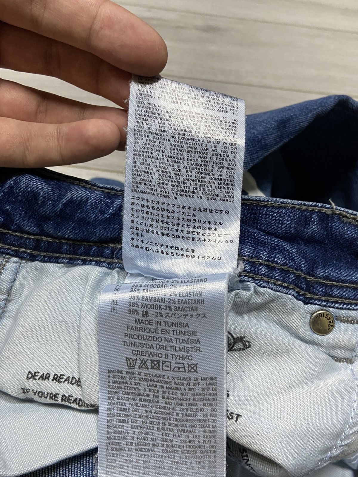Diesel Diesel spell out big logo painted logo jeans pants Size US 38 / EU 54 - 8 Thumbnail