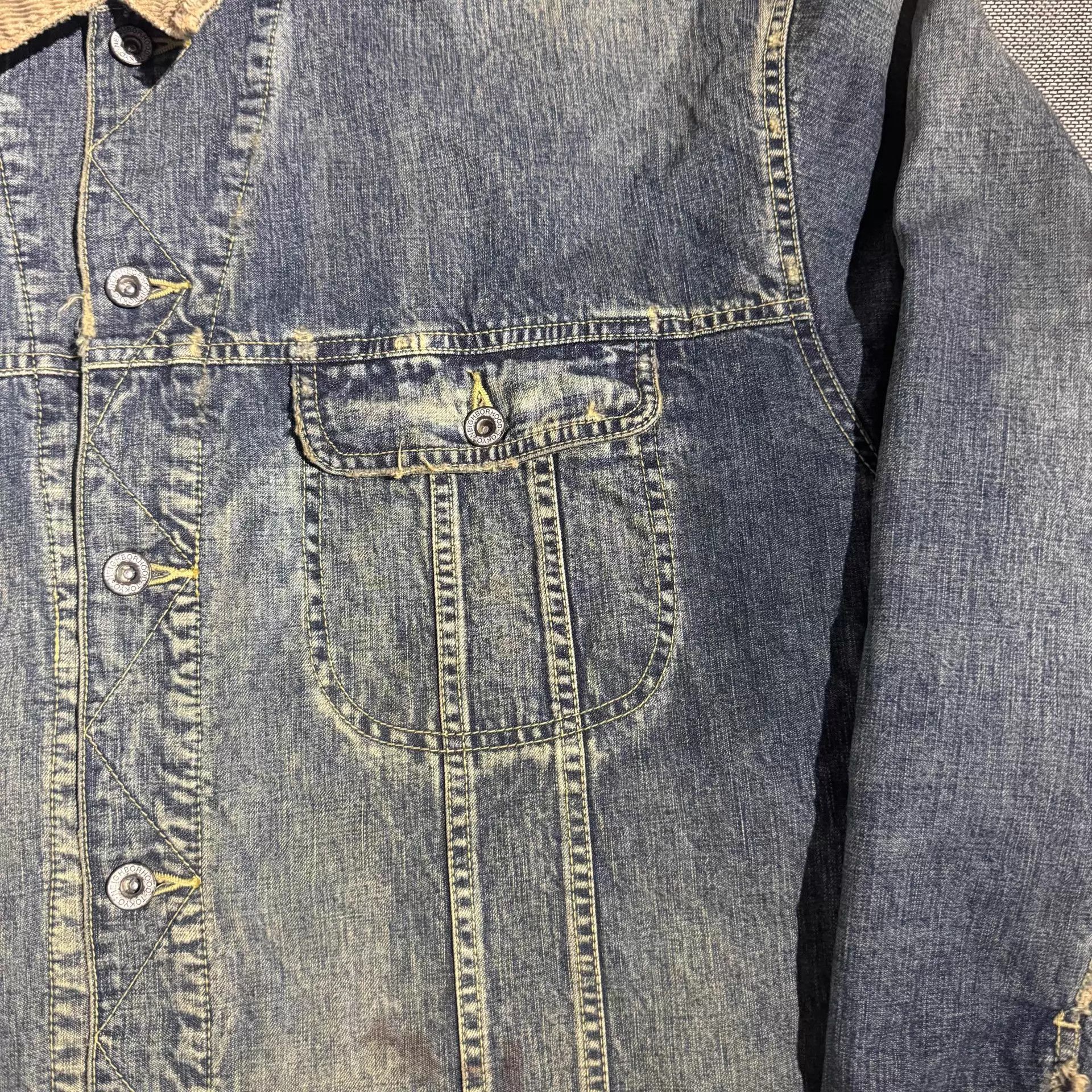 Neighborhood Neighborhood 23aw Savage Storm Rider Denim Jacket Blue XL Size US XL / EU 56 / 4 - 4 Thumbnail