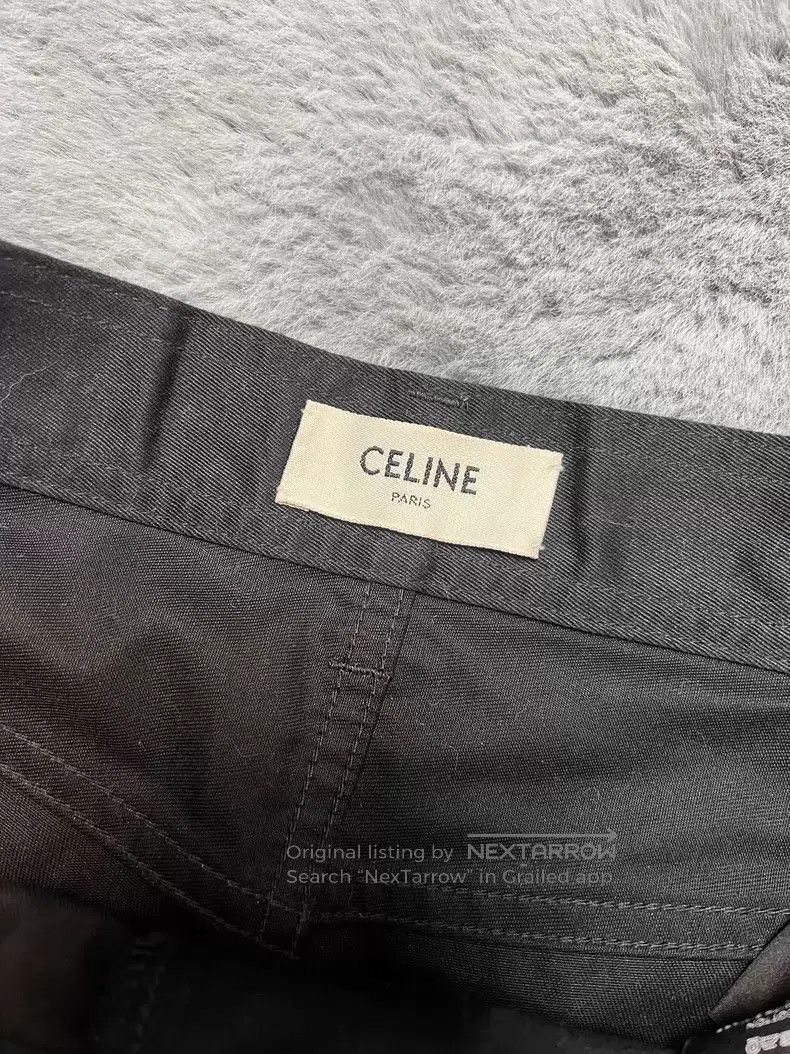Celine CELINE Black Straight Wide Leg Casual Pants Size US 32 / EU 48 - 3 Thumbnail