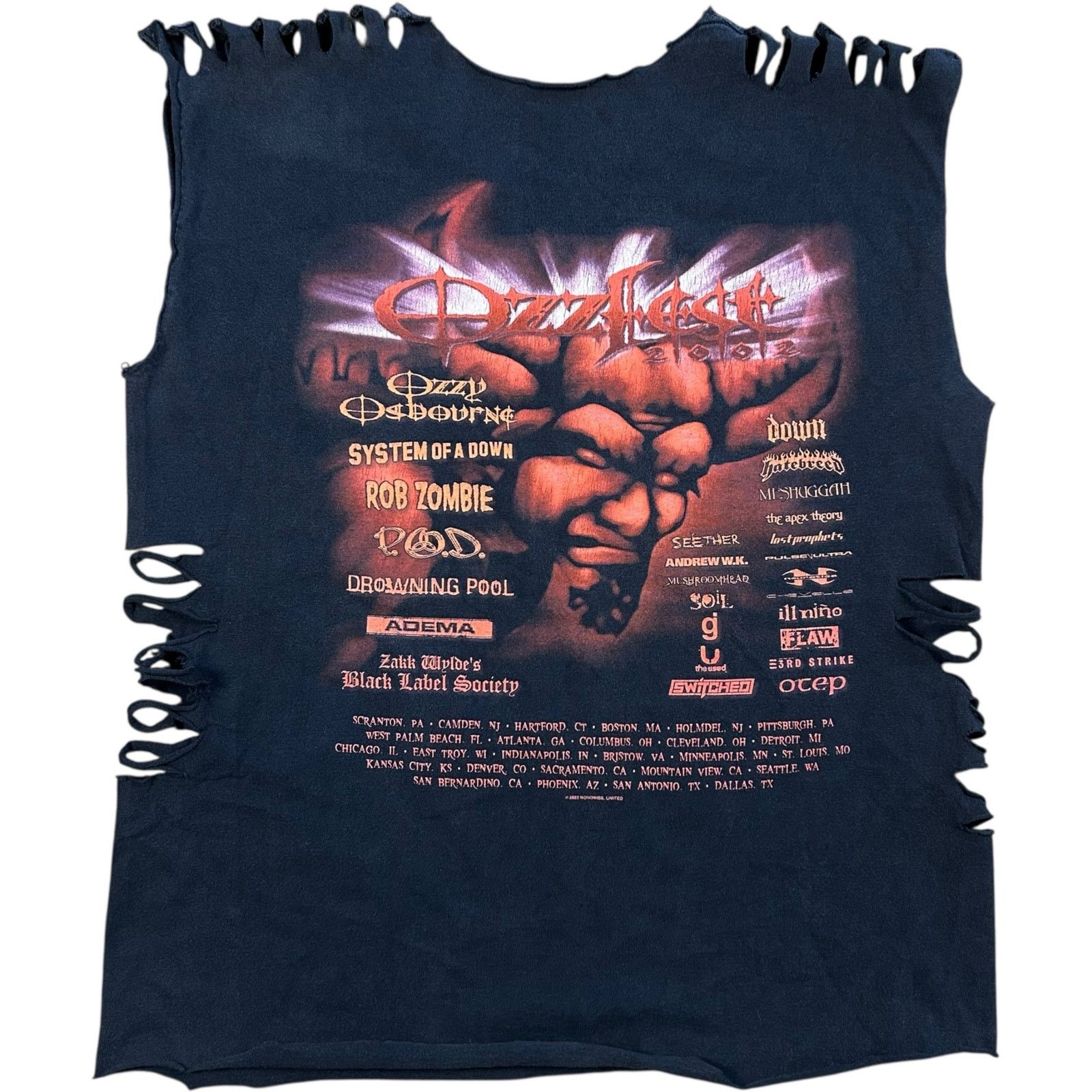 Other Ozzfest 2002 Vintage Custom Tank Top Size L / US 10 / IT 46 - 2 Thumbnail
