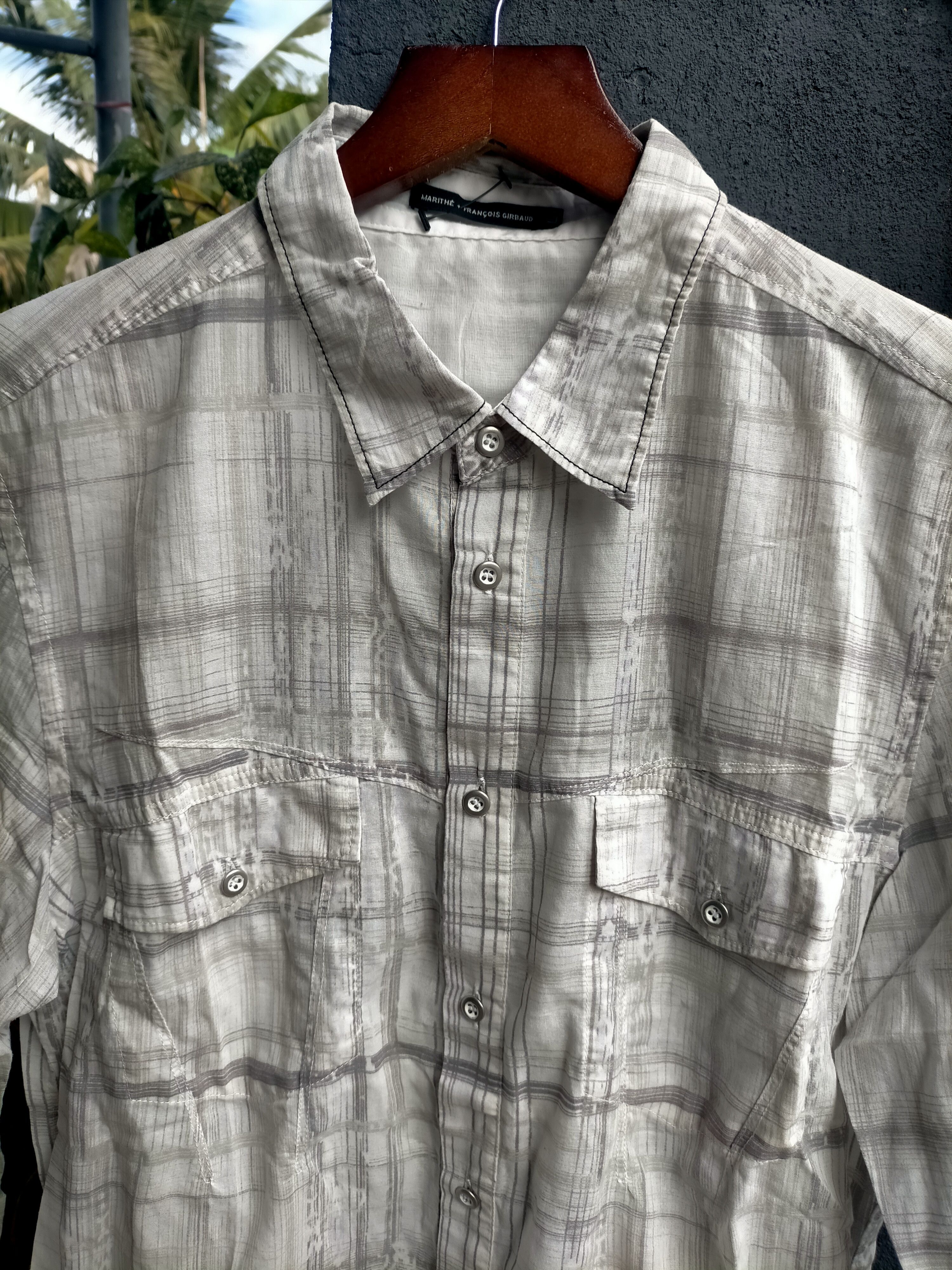 Marithe + Francois Girbaud Vintage Marithe Francois Girbaud Mudwash Shirt Size US L / EU 52-54 / 3 - 3 Thumbnail