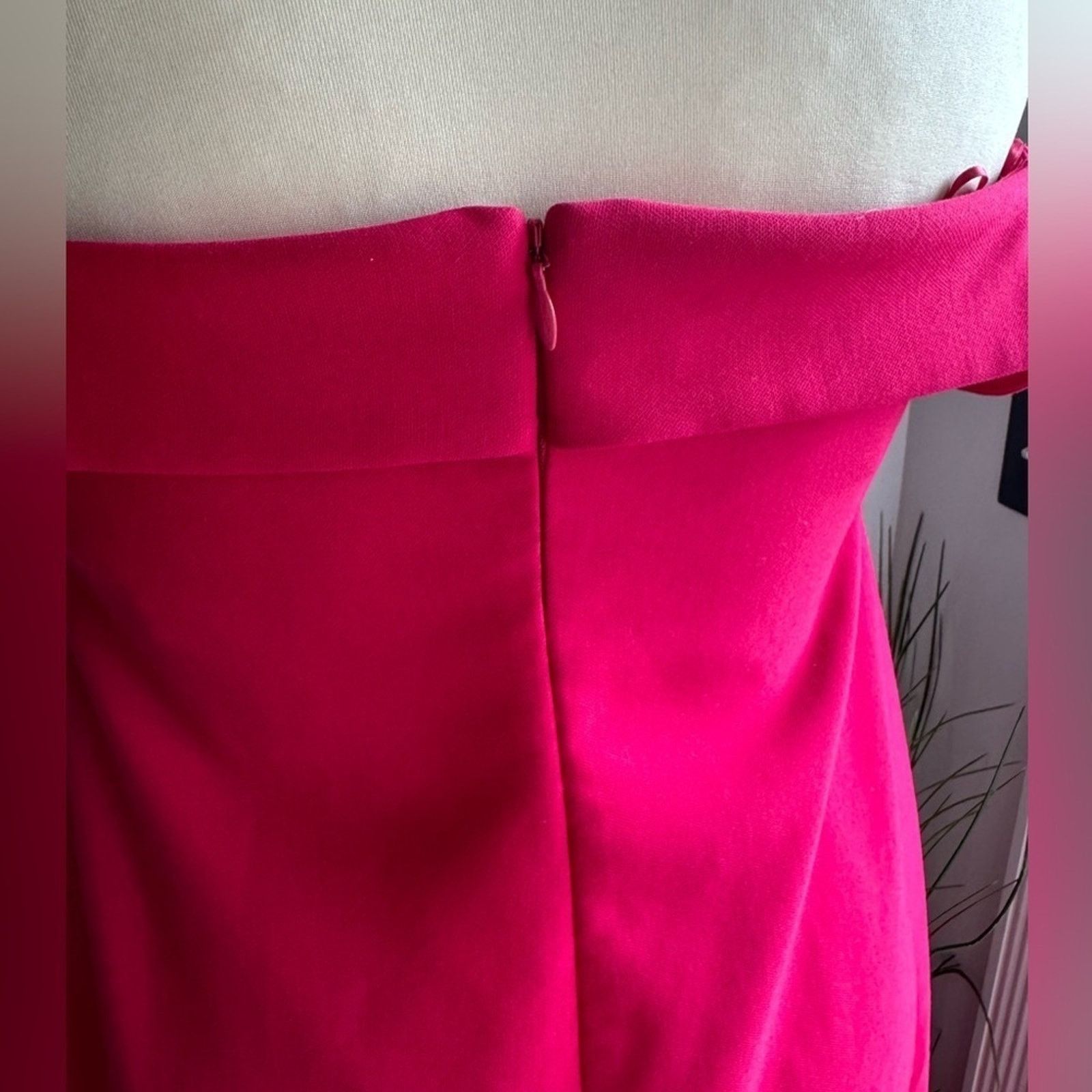 LIKELY Likely Pink Misico Off The Shoulder Trumpet Hem Gown Size L / US 10 / IT 46 - 10 Thumbnail