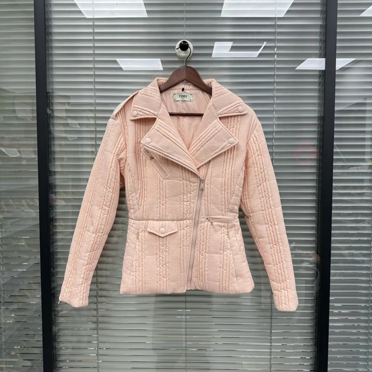 Fendi Fendi Women's Pink Padded Jacket Size 40 99 New Size S / US 4 / IT 40 - 1 Thumbnail