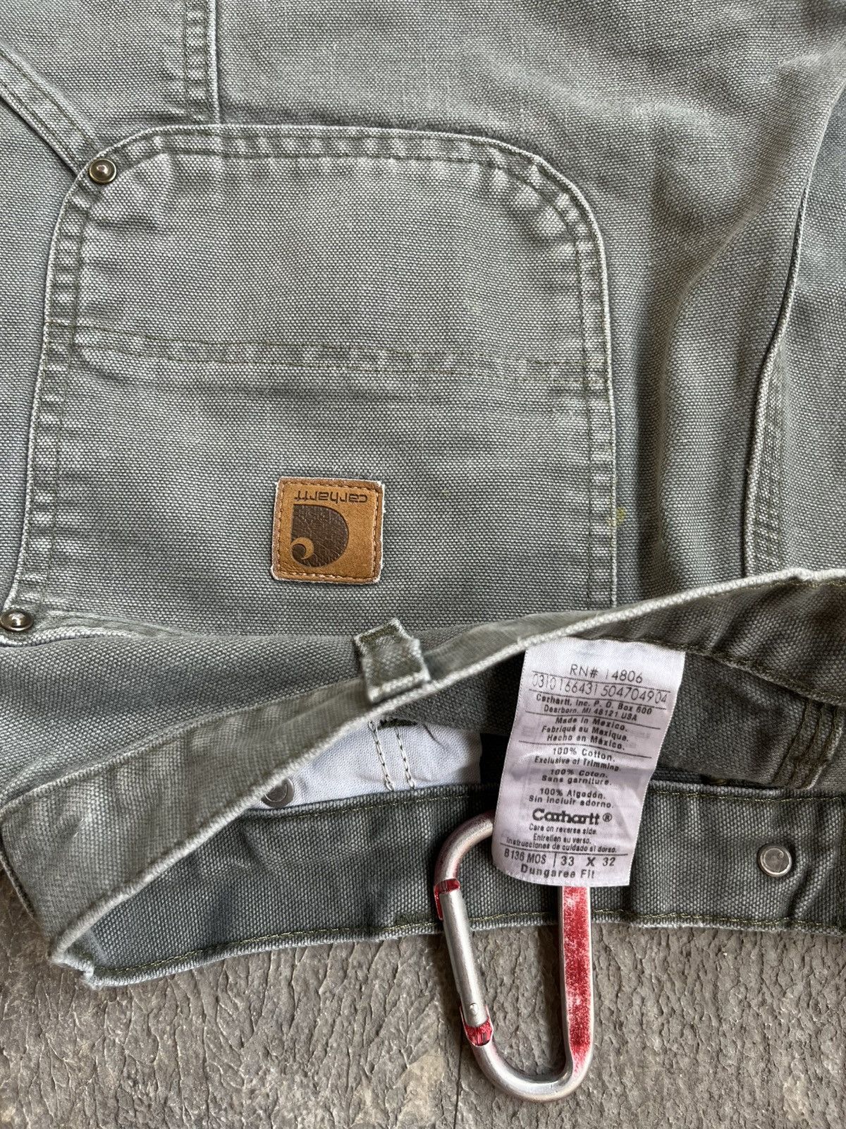 Carhartt Carhartt Double Knee B136 Moss Green Dungaree Fit Size US 32 / EU 48 - 5 Thumbnail
