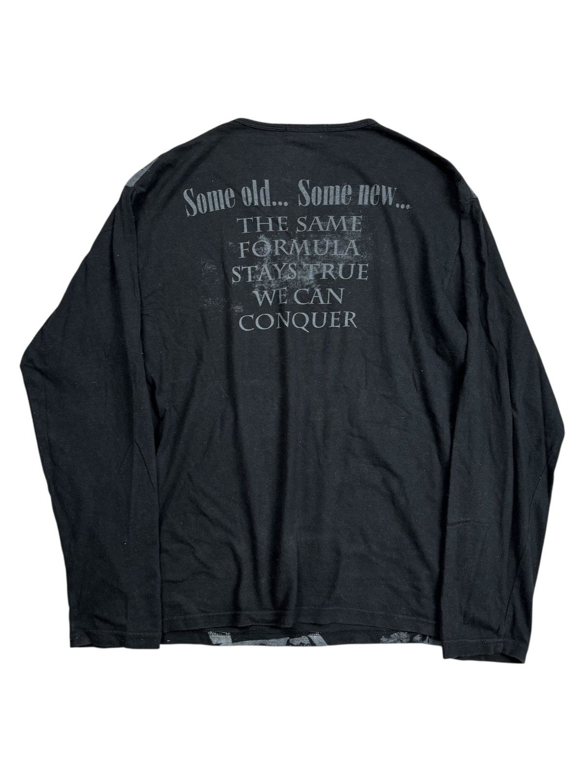 Hysteric Glamour 2000s Detective Struct - Printed Face V Neck LS Size US M / EU 48-50 / 2 - 2 Thumbnail