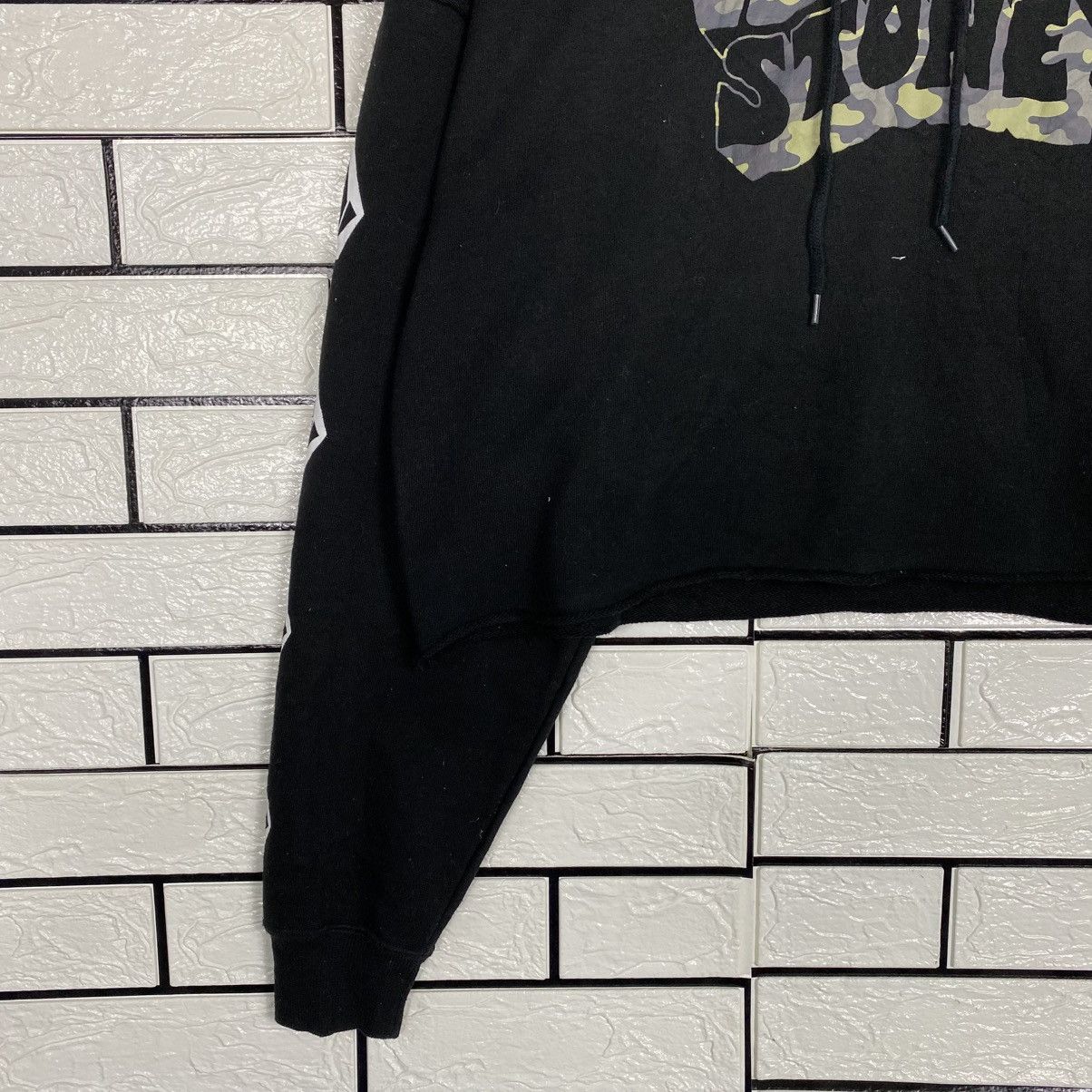 Japanese Brand 📌Cropped Striped Biker Hoodie Sweatshirt Volcom Big Logo Size US M / EU 48-50 / 2 - 5 Thumbnail