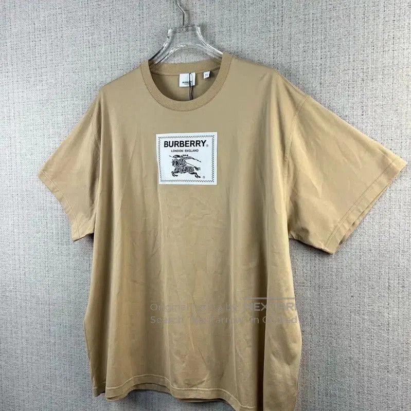 Burberry Burberry Khaki Cotton Graphic T. Size US XXL / EU 58 / 5 - 3 Thumbnail