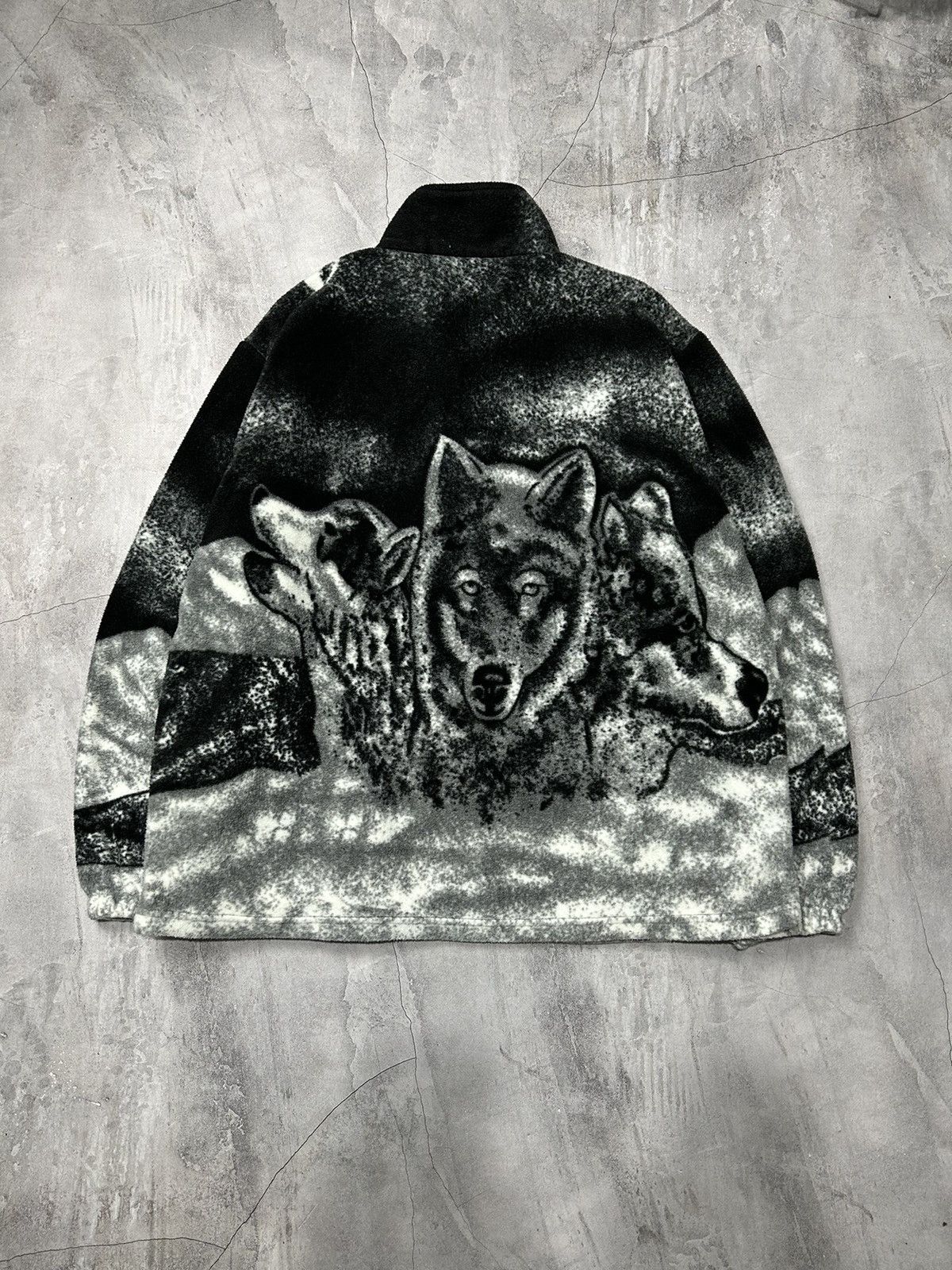 The Mountain Vintage Light Jacket Wolf Fleece Windbreakers Zip 90s Size US M / EU 48-50 / 2 - 4 Thumbnail