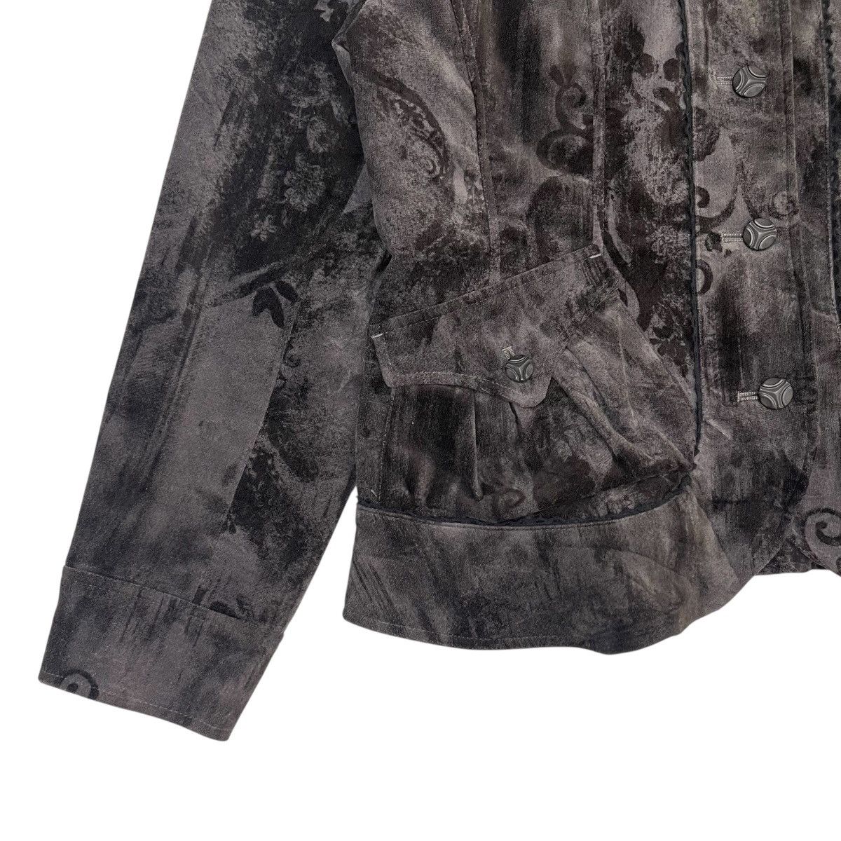 Art Comes First Vintage Floral Motive Wool Crop Jacket Size M / US 6-8 / IT 42-44 - 11 Thumbnail