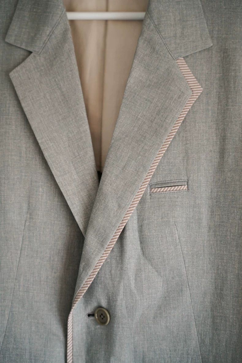 Yohji Yamamoto Yohji Yamamoto Yohji Yamamoto Grey Suit Blazer Size 4 Size US M / EU 48-50 / 2 - 3 Thumbnail