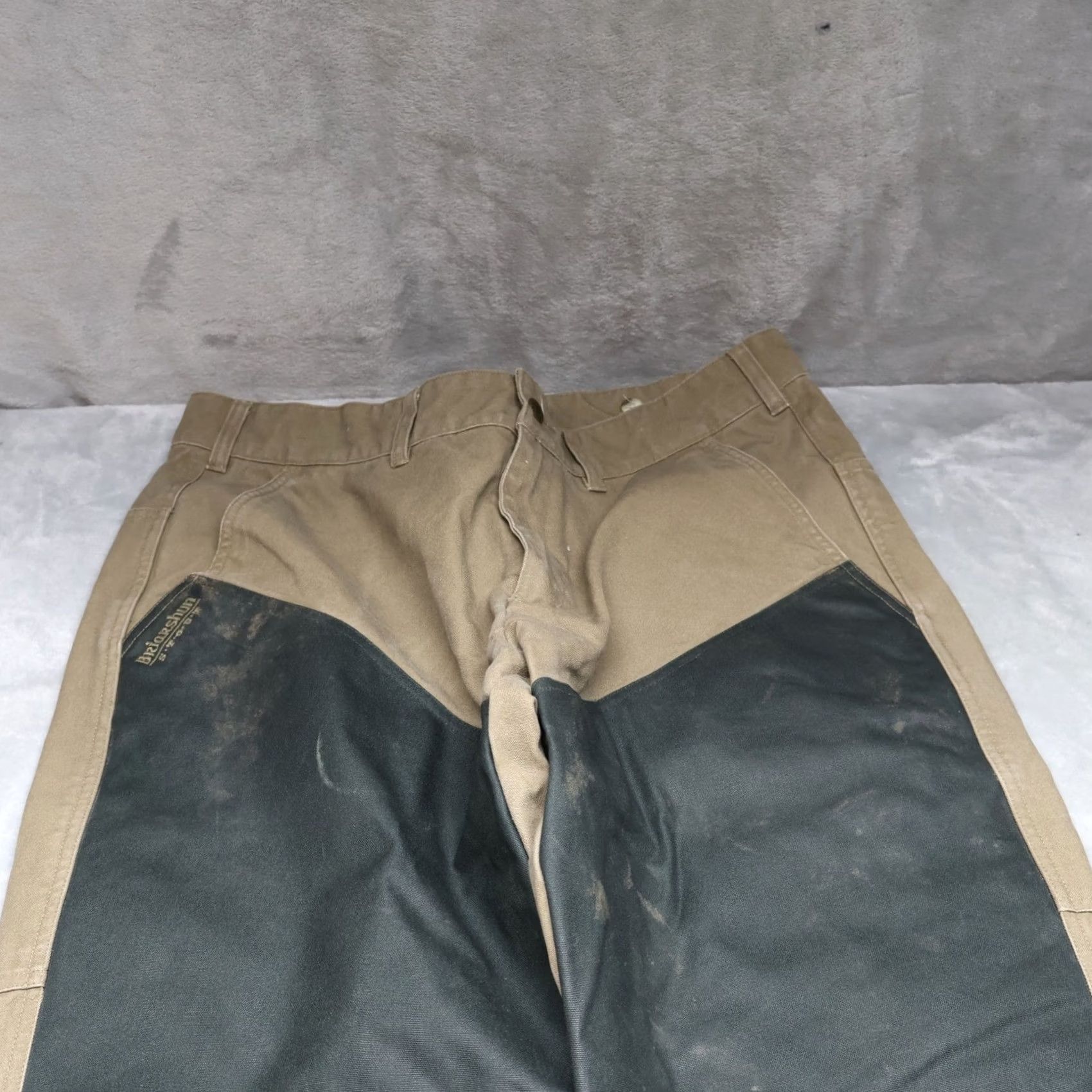 Vintage Columbia Pants Mens 36x34 Brown Briarshun Canvas Overlays Durable Workwear Field Size US 36 / EU 52 - 2 Thumbnail