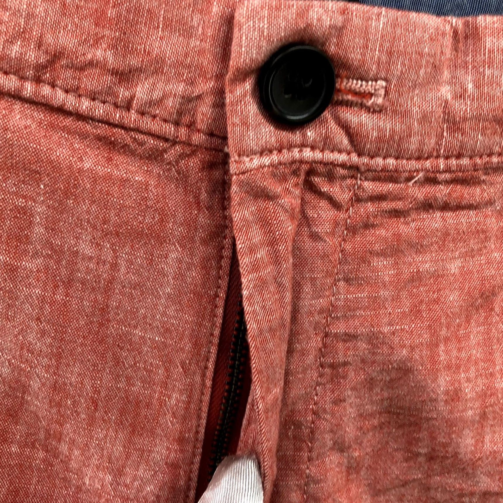 Banana Republic Banana Republic Chambray Shorts Mens 36 Peach Coral Flat Front 8'' Inseam Size US 36 / EU 52 - 3 Thumbnail