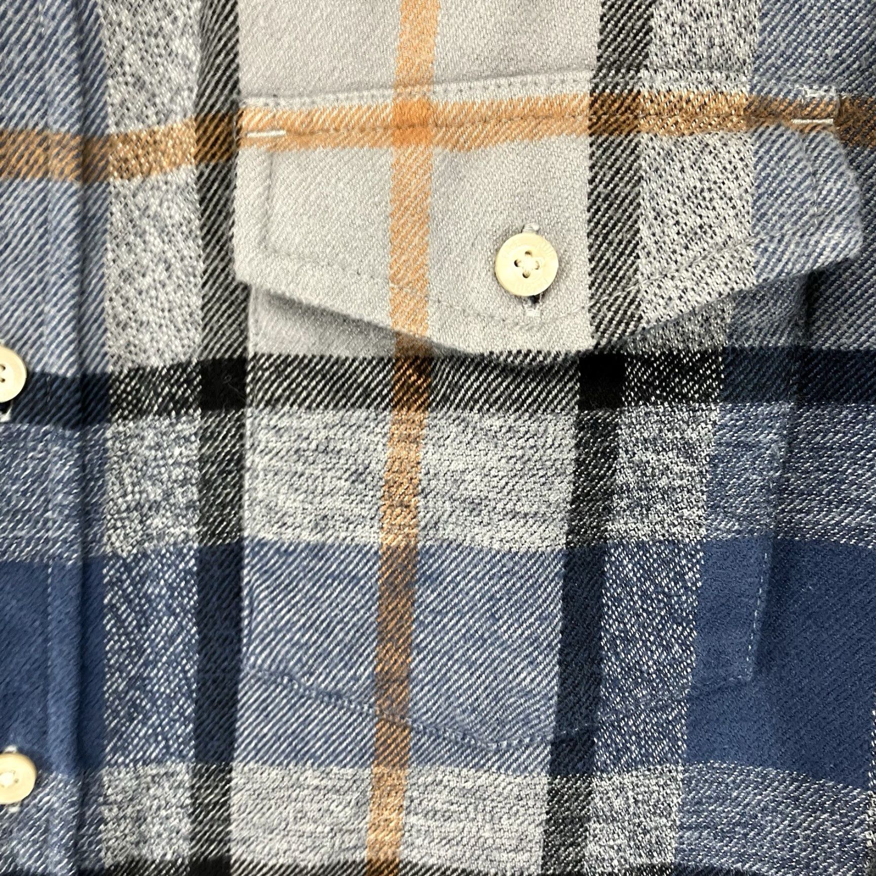 The North Face The North Face Men's Shirt Small Thick Knit Flannel Plaid Blues Grays All Cotton Size US S / EU 44-46 / 1 - 5 Thumbnail