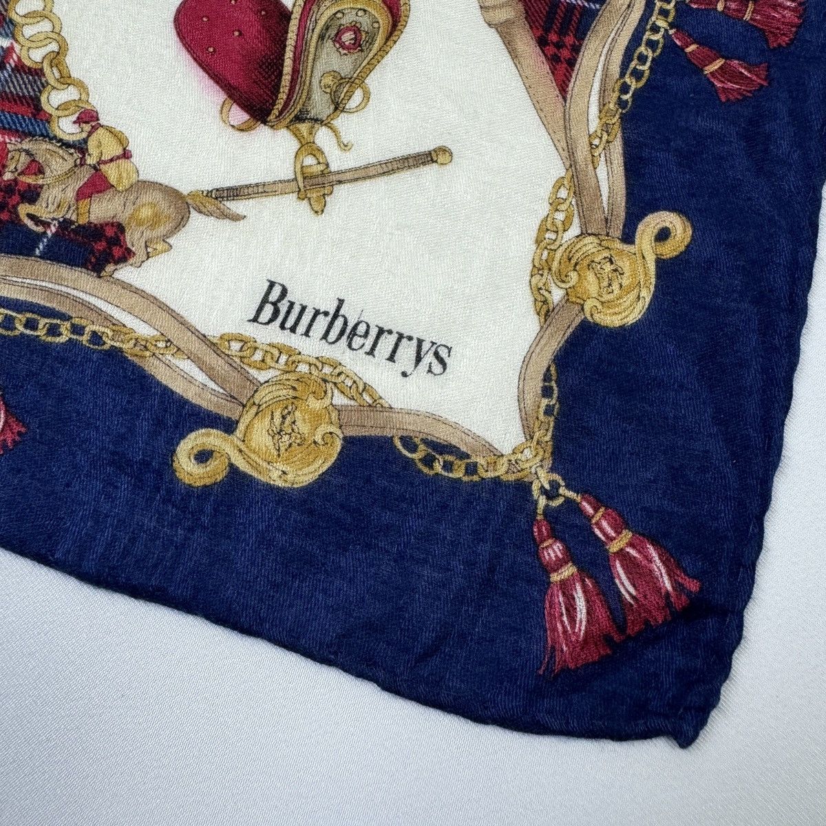Burberry Vintage Burberrys Handkerchief, Pocket Square, Neck Scarf Size ONE SIZE - 4 Thumbnail