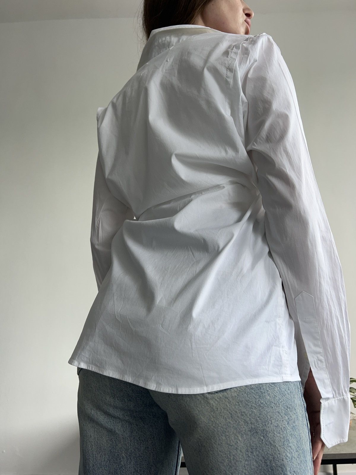 Maison Margiela Maisonmargiela women’s white button down top shirt Size L / US 10 / IT 46 - 21 Thumbnail