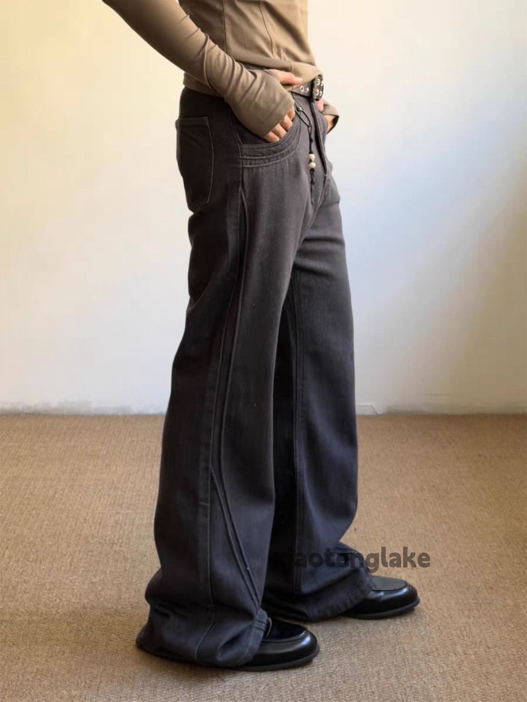 Jean Custom rafsimons helmutlang style punk flared jeans Size US 30 / EU 46 - 5 Thumbnail