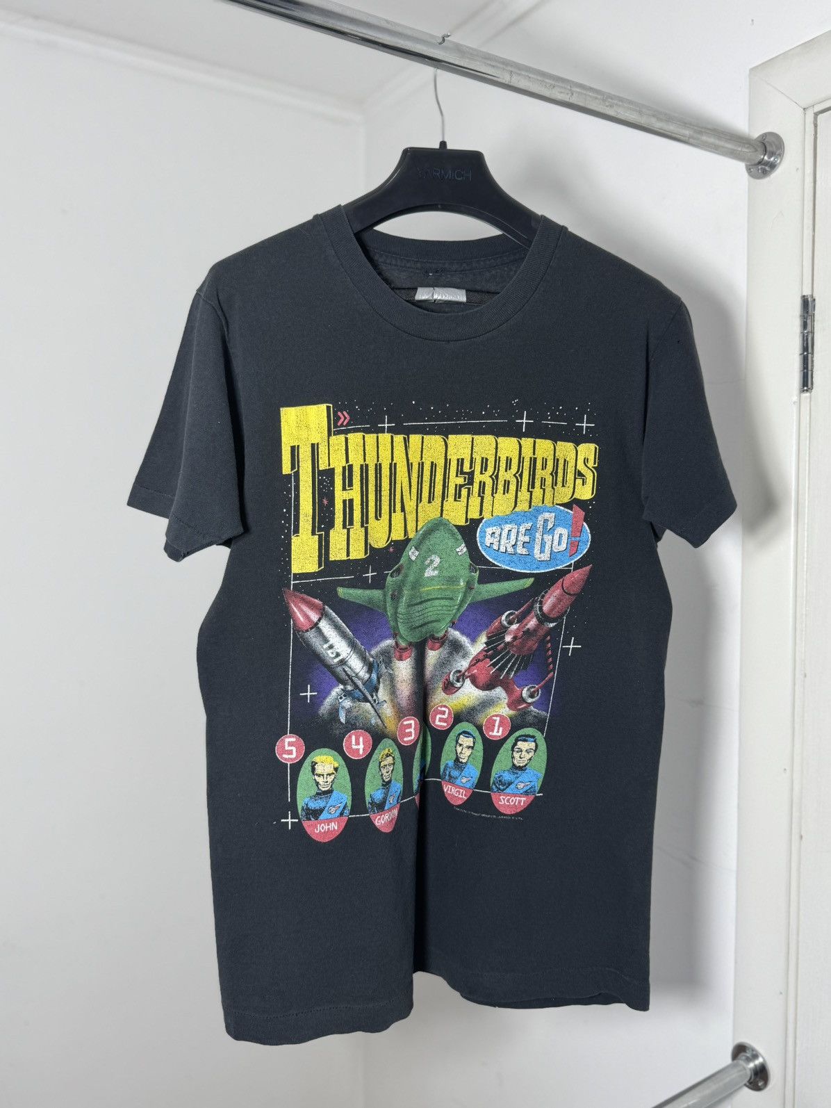 Thunderdome Vintage 1991 Thunderbirds 2 Promo Movie Tee single Stitch Size US M / EU 48-50 / 2 - 1 Thumbnail
