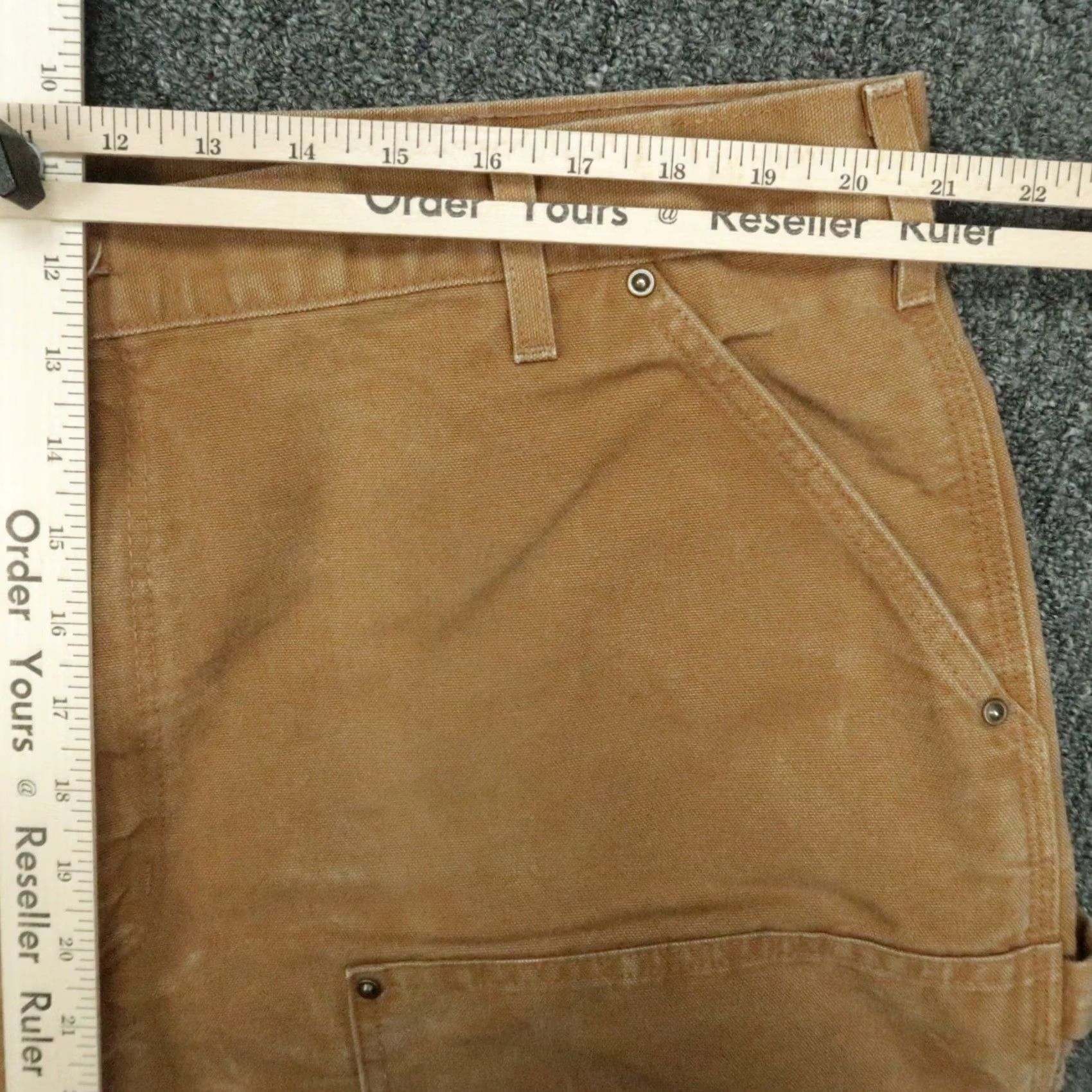 Carhartt VINTAGE Carhartt Pants Men Brown 42x32 Double Knee Duck Loose Utility Workwear Size US 42 / EU 58 - 7 Thumbnail