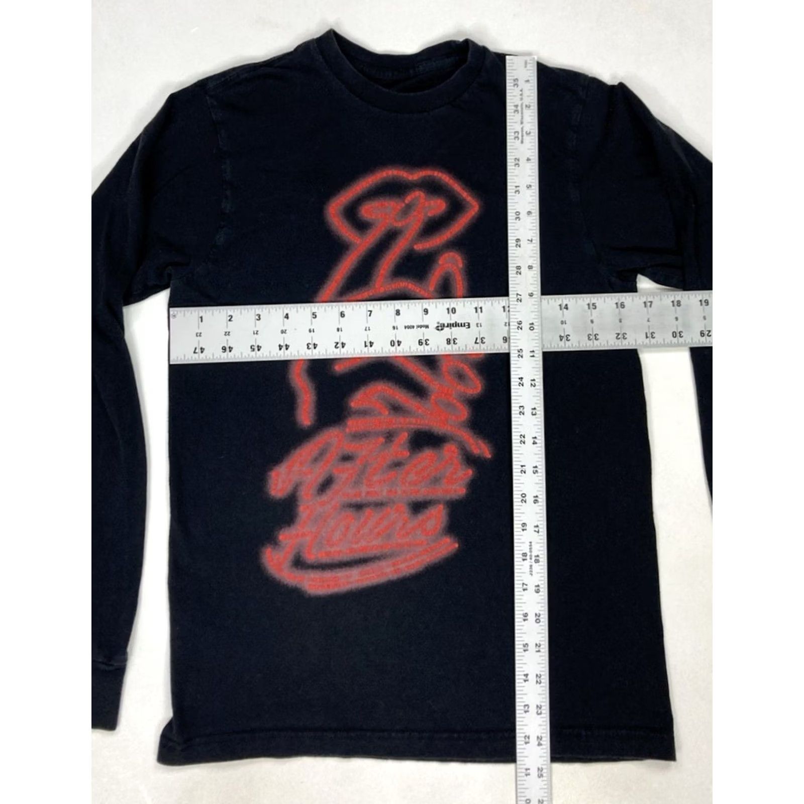 Vintage XO The Weeknd After Hours Signage Graphic T-shirt Women Small Black Long Sleeve Shirt Size S / US 4 / IT 40 - 6 Thumbnail