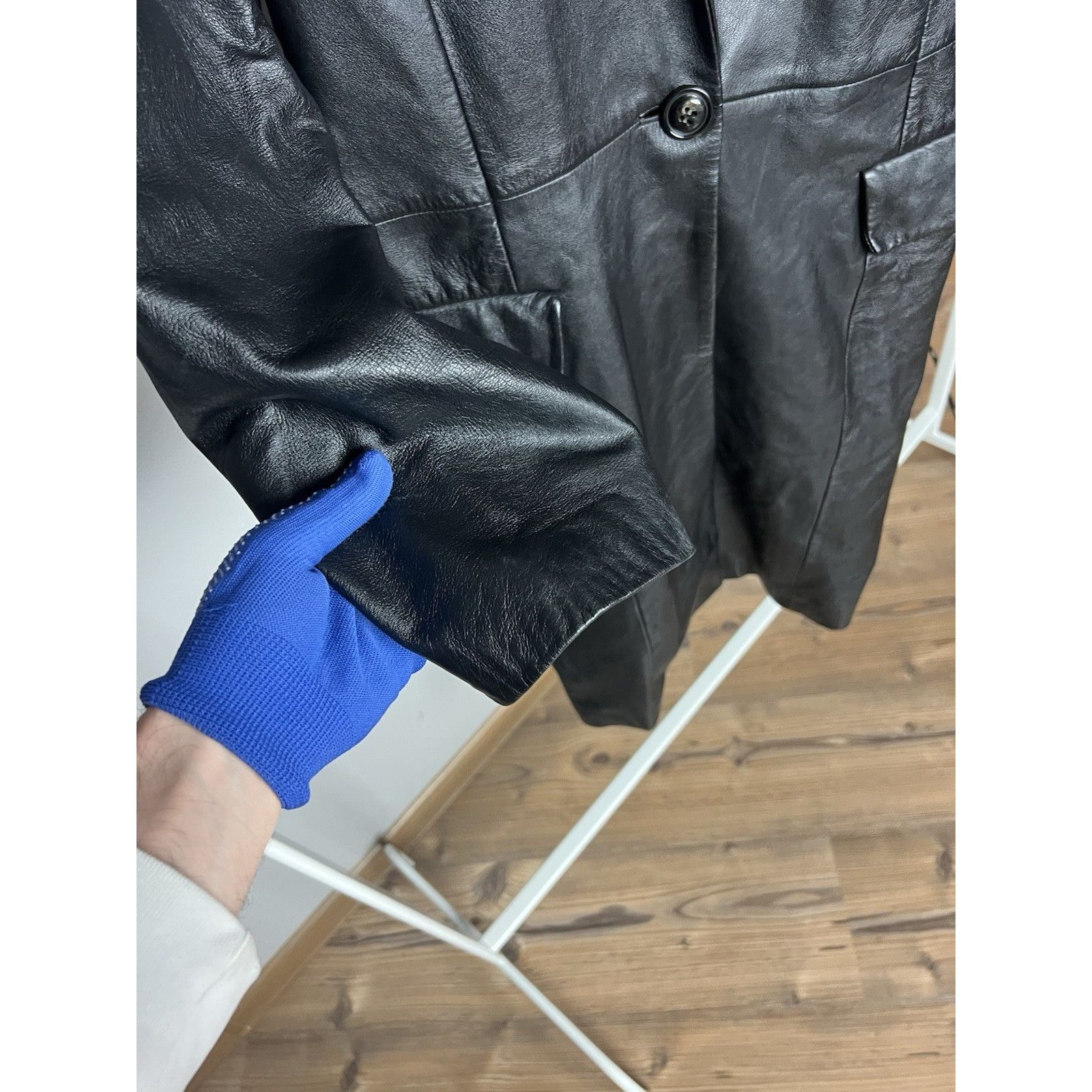 Versace Versace Jeans Couture Vintage Leather Fitted Cut Long Coat S Size S / US 4 / IT 40 - 6 Thumbnail