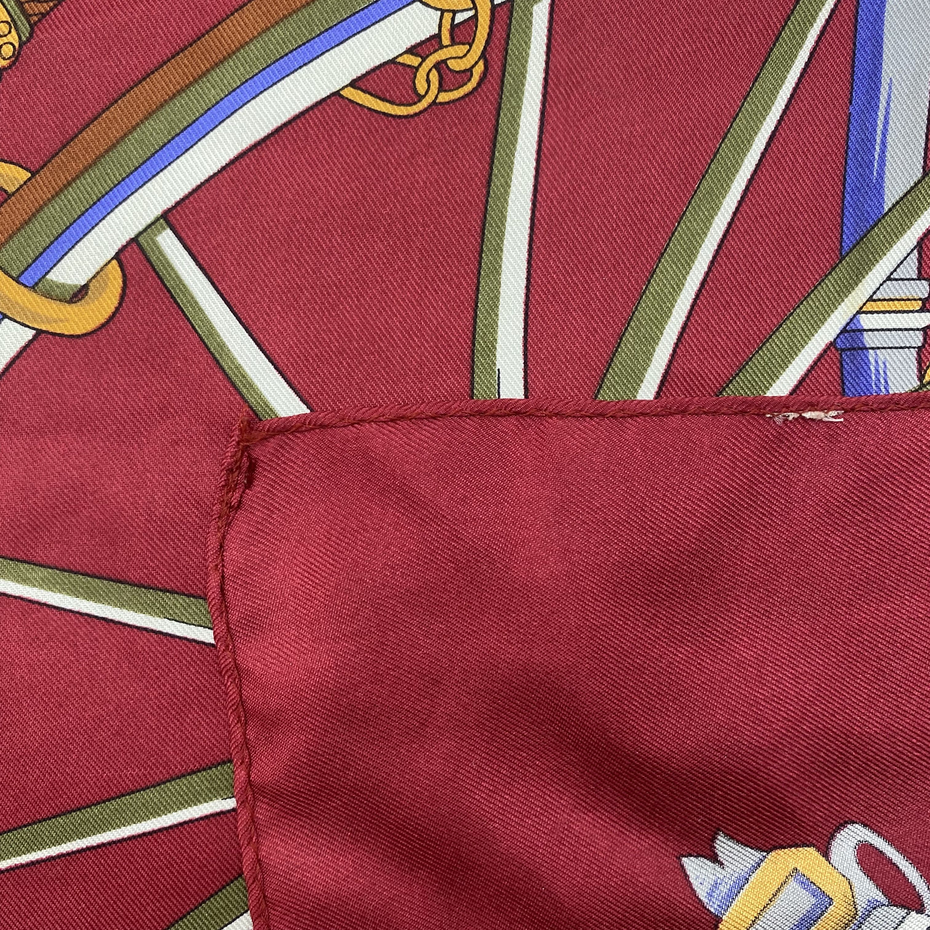 Japanese Brand Vintage Equestrian SILK Scarf Twill Wraps Scarves Size ONE SIZE - 9 Thumbnail