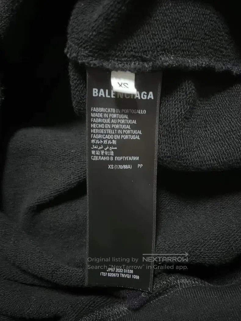 Balenciaga Balenciaga Distressed double B graffiti hooded sweatshirt, Size US XS / EU 42 / 0 - 4 Thumbnail