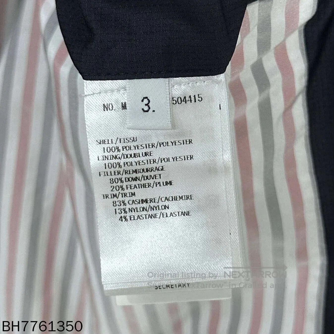 Thom Browne classic black four-stripe down jacket Thom Browne. Size US M / EU 48-50 / 2 - 6 Thumbnail