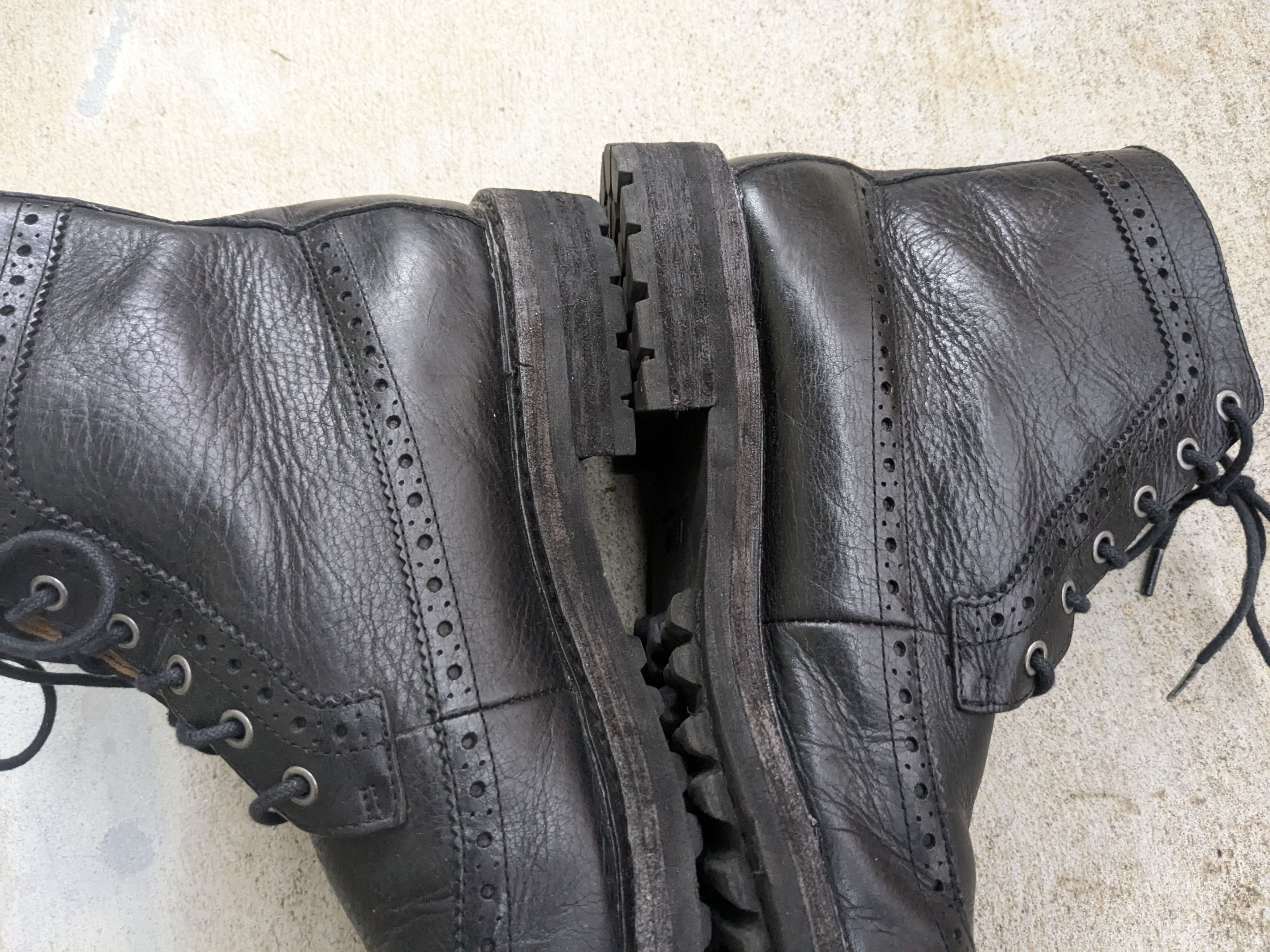 Polo Ralph Lauren Polo Ralph Lauren Boots Black 8 D Leather Brogues Wingtip Size US 8 / EU 41 - 8 Thumbnail