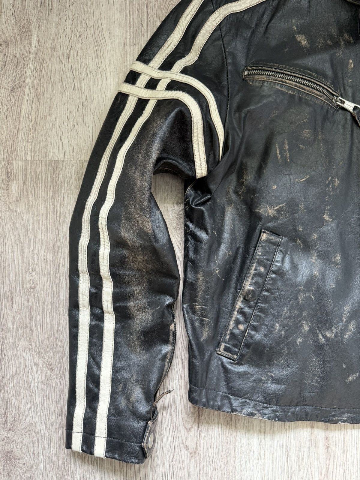 Energie Energie Distressed Leather Biker Jacket Y2K Moto Archive Size US L / EU 52-54 / 3 - 2 Thumbnail