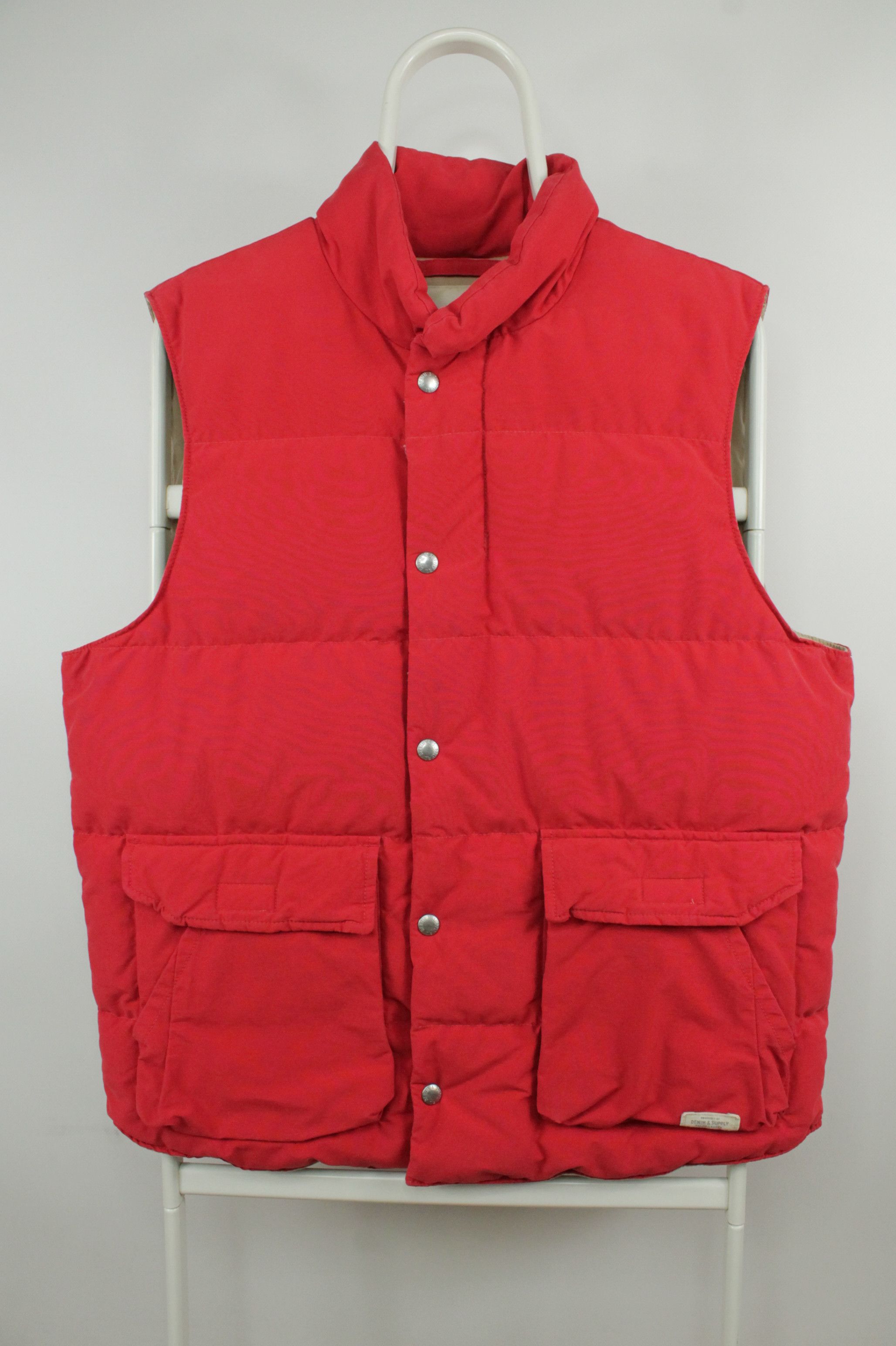 Denim & Supply Ralph Lauren Denim & Supply Ralph Lauren Down Feather Red Puffer Vest Size US M / EU 48-50 / 2 - 1 Thumbnail