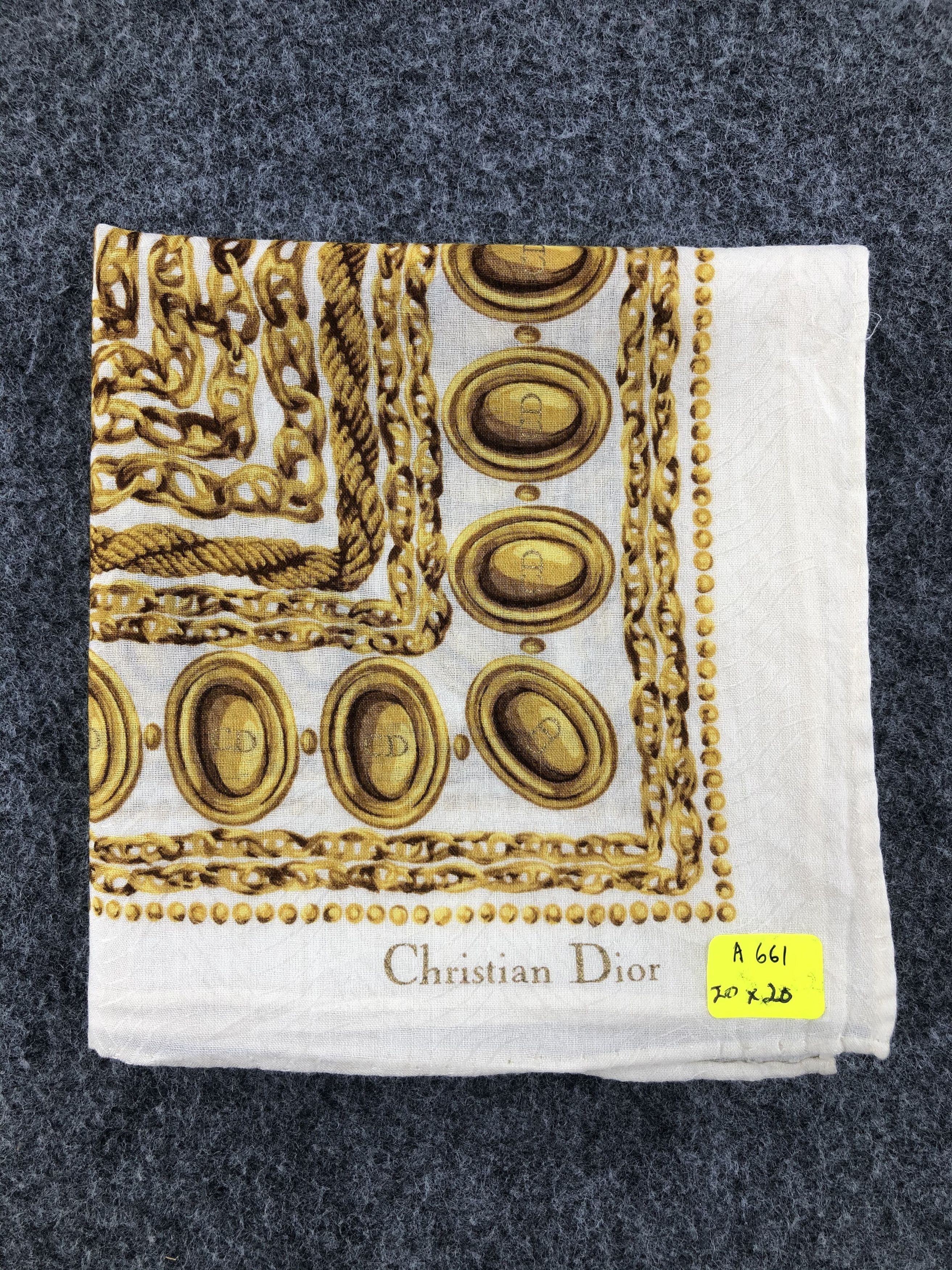 Vintage Christian Dior Handkerchief / Bandana / Neckerchief Size ONE SIZE - 6 Thumbnail
