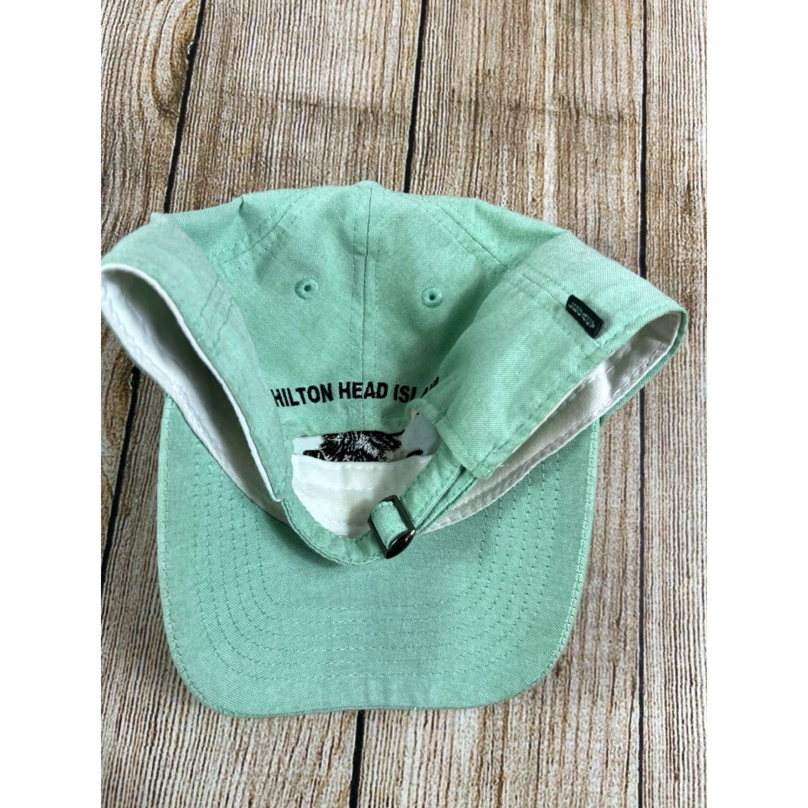Our Legacy VINTAGE Legacy Salty Dog Cafe Hilton Head Island Adjustable Hat Cap Unisex Adults Green Cotton Denim Logo Strap Baseball Cap Size ONE SIZE - 6 Thumbnail
