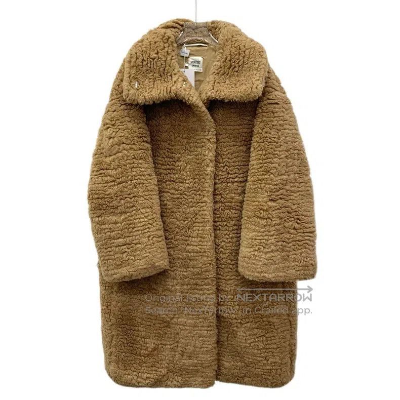 Hermes Hermes Brown Alpaca Fur Collar Coat. Size US XXS / EU 40 - 1 Thumbnail