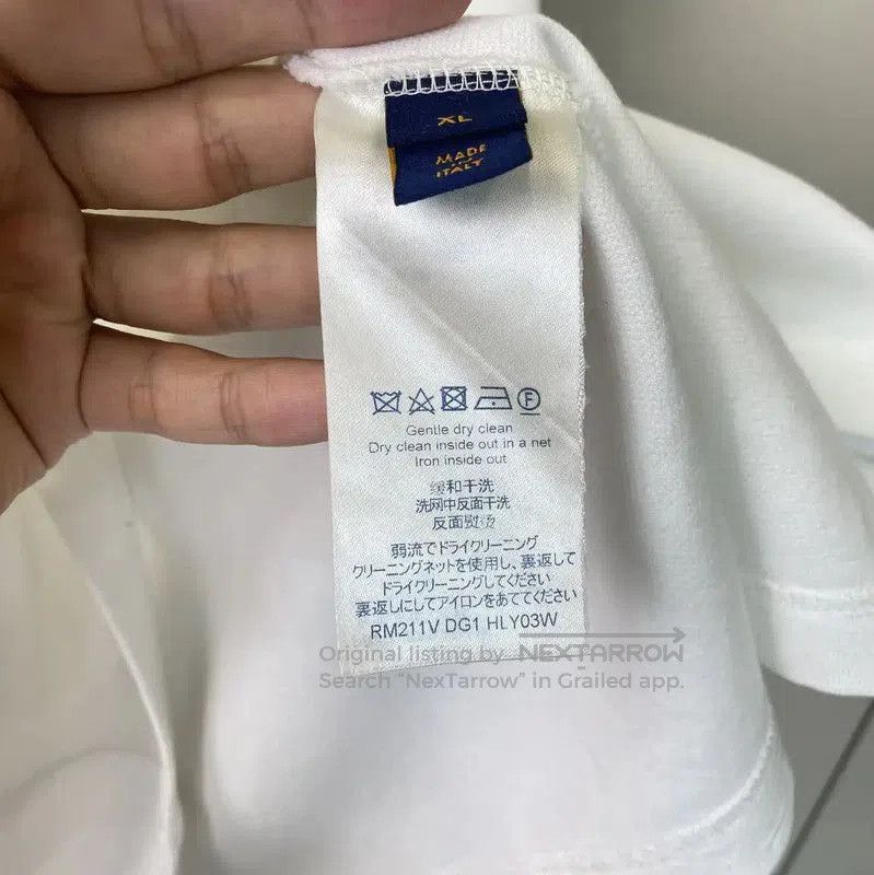 Louis Vuitton Louis Vuitton White Cotton XL Men's T-Shirt . Size US XL / EU 56 / 4 - 5 Thumbnail