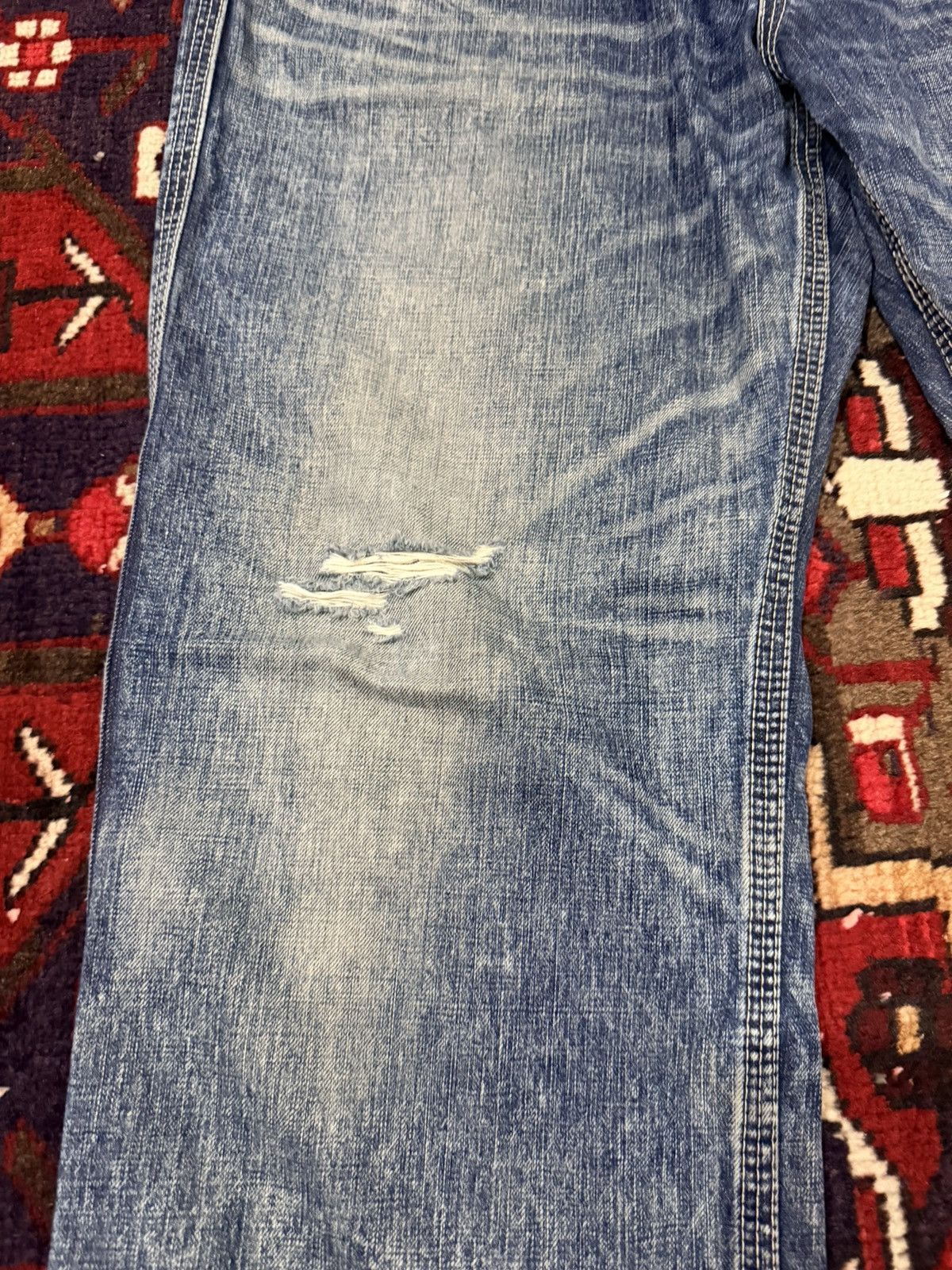 Levi's Levi's Ne:Classic Jeans Back Cinch Strap Distressed Loose Size US 38 / EU 54 - 4 Thumbnail