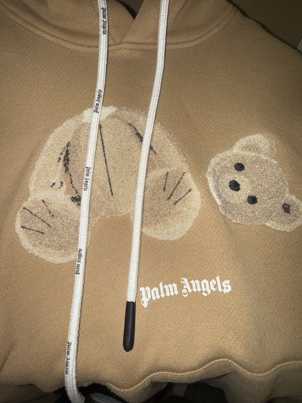 Palm Angels Palm Angels Teddy Bear hoodie - Beige/Brown Size US L / EU 52-54 / 3 - 3 Thumbnail