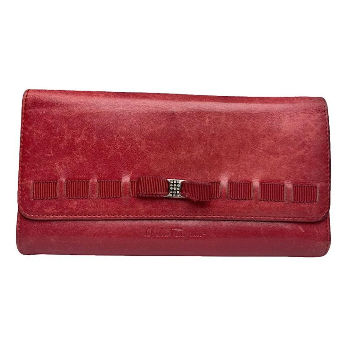 Salvatore Ferragamo Red Leather Wallet Size ONE SIZE - 1 Thumbnail