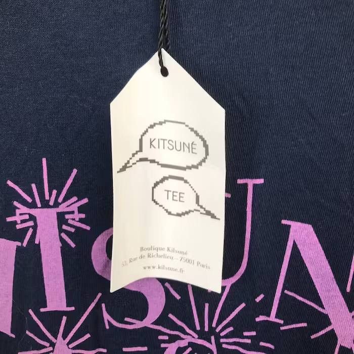 Maison Kitsune Maison Kitsuné Big Logo Men T-Shirt Size L Size US L / EU 52-54 / 3 - 3 Thumbnail