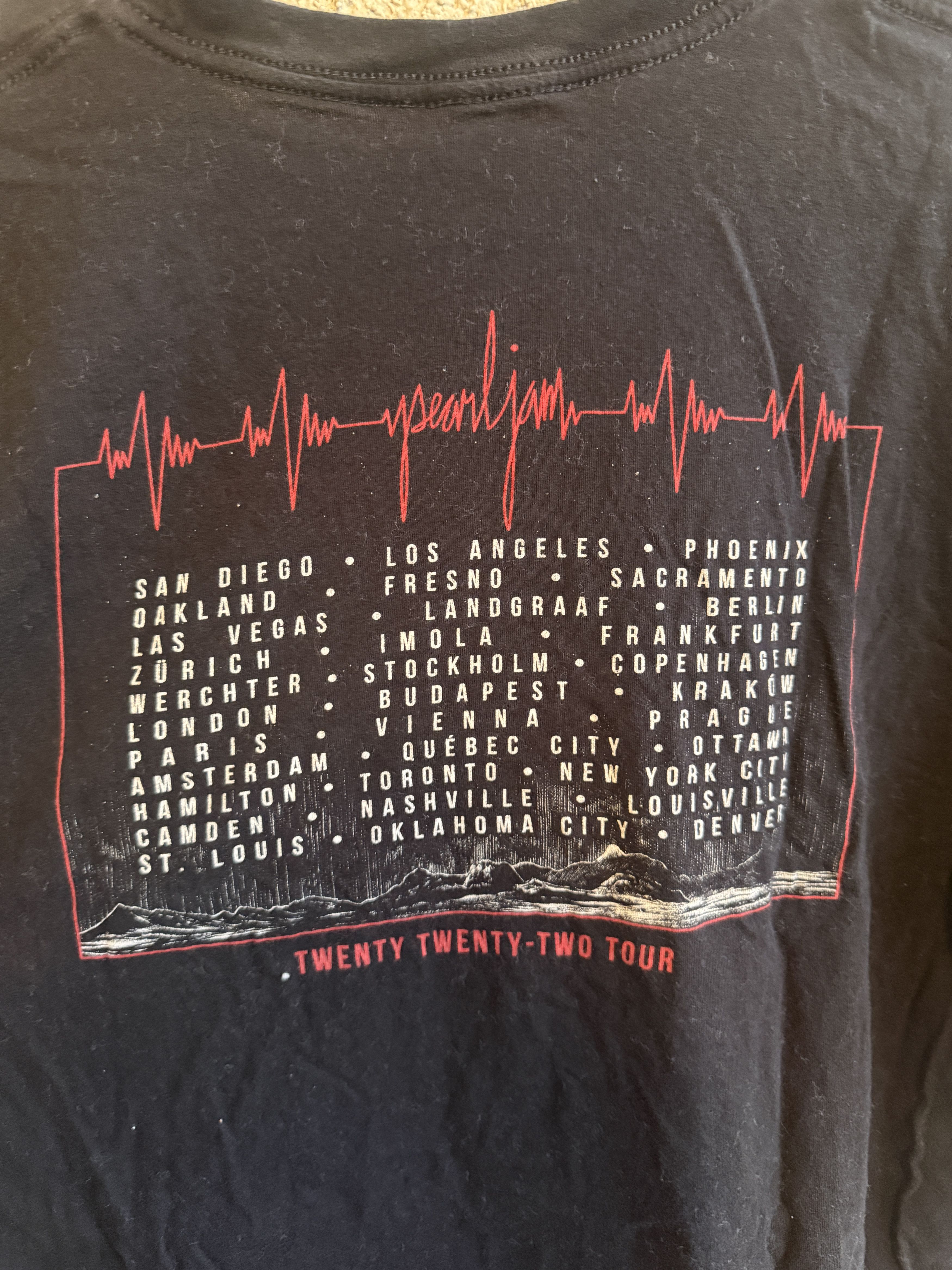 Other 2022 Pearl Jam “Twenty Twenty-Two Tour” Tee — Clean Size US L / EU 52-54 / 3 - 2 Thumbnail