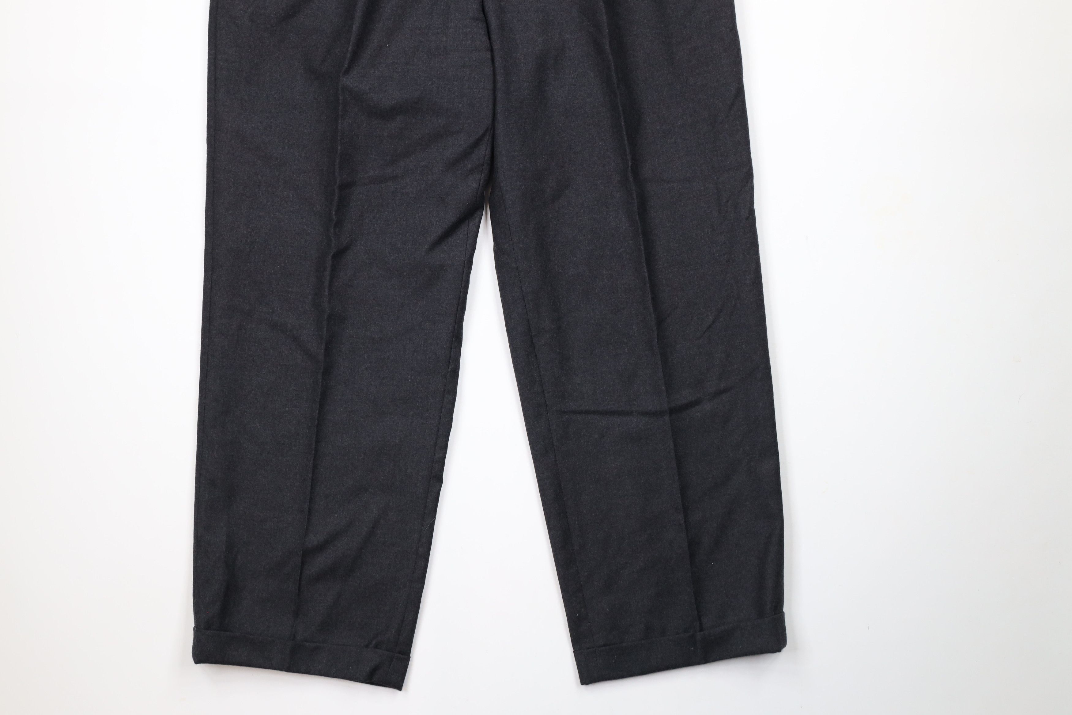Vintage Vintage 90s Streetwear Pleated Cuffed Wide Leg Pants Size US 36 / EU 52 - 4 Thumbnail
