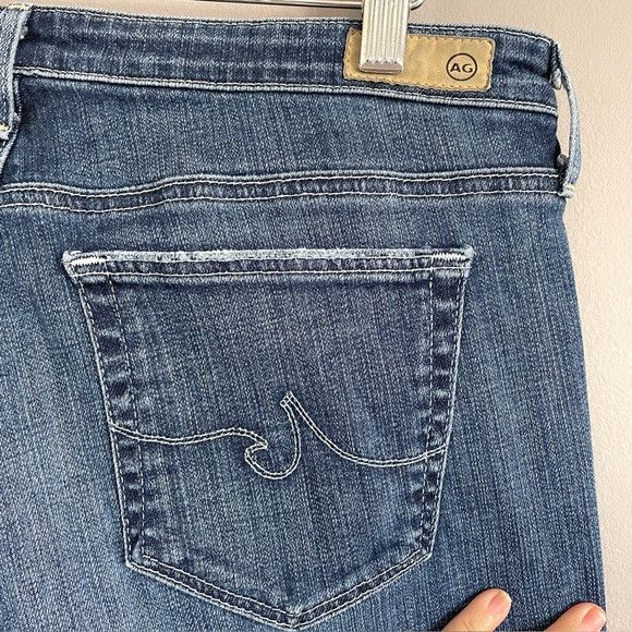 AG Adriano Goldschmied AG Jeans Dark Wash Ballad Slim Boot Cut Jeans - 32-34" Size 33" - 8 Thumbnail