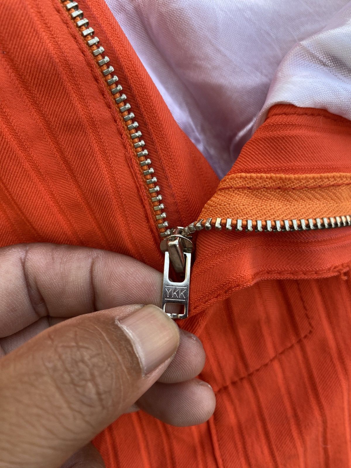 Versace Rare Vintage Versace Orange Mini Skirt Size 23" - 14 Thumbnail