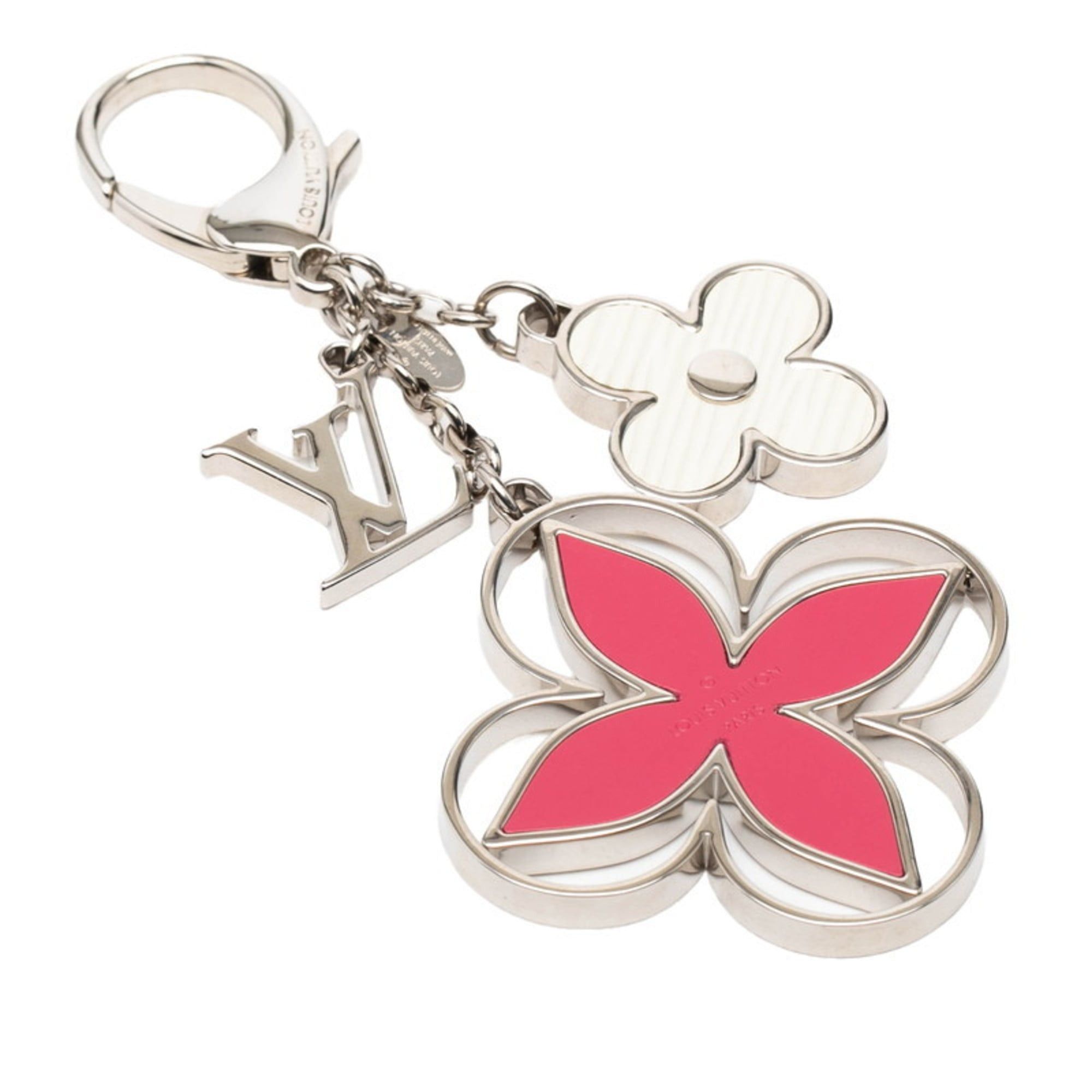 Louis Vuitton Louis Vuitton Limy Bag Charm Keychain M61013 Silver Pink White Metal Women's LOUIS VUITTON Size ONE SIZE - 1 Thumbnail